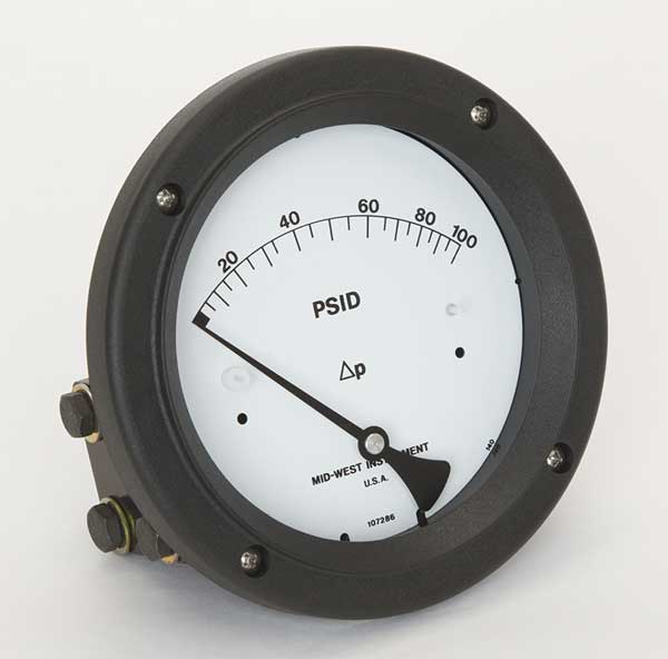 Pressure Gauge, 0 to 100 psi