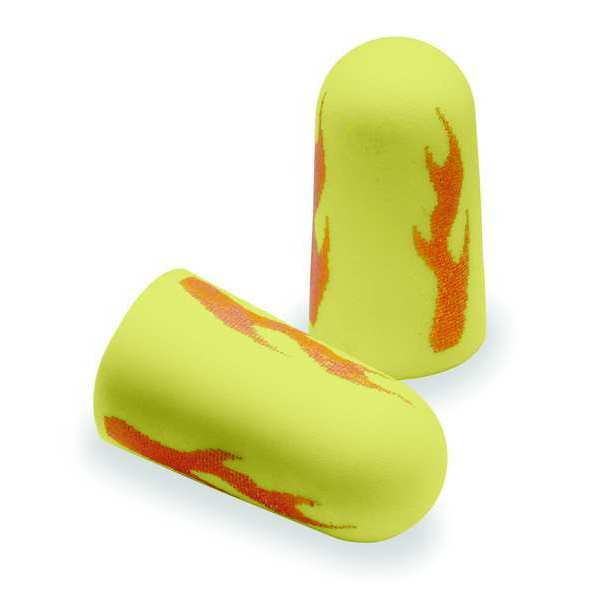 Disposable Uncorded Ear Plugs, E-A-Rsoft Yellow Neons Blasts, Bullet Shape, NRR 33 dB, 200 Pairs
