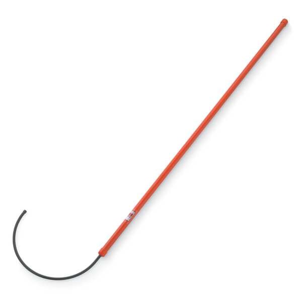 Rescue Hook, 6 ft, Yellow, Fiberglass with Aluminum Bronze Alloy Head