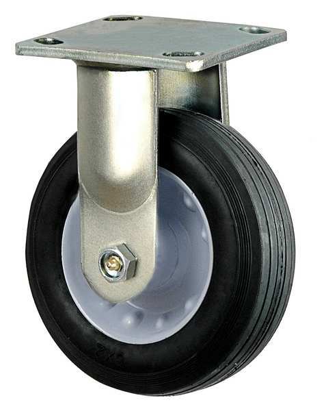 Rigid Semi-Pneumatic Caster, 6 in., 200 lb