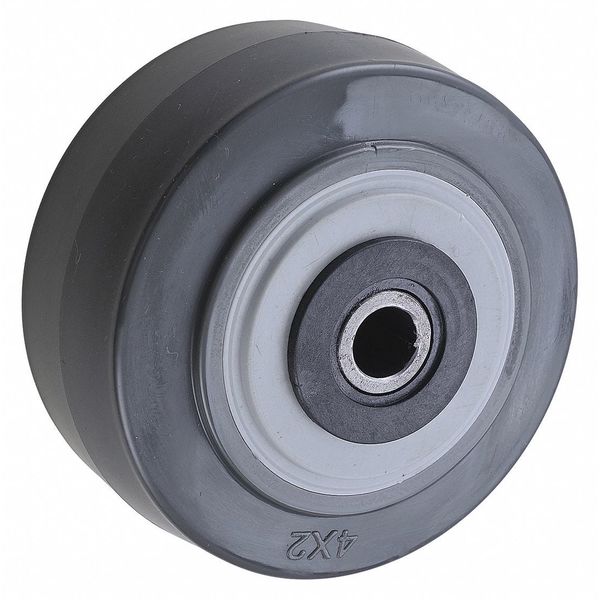 Caster Wheel, 4 in., 600 lb., Gray Core