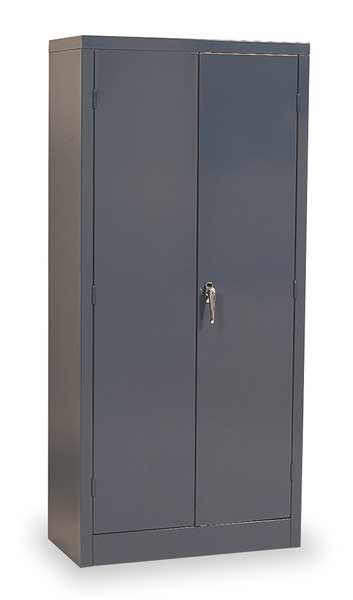 24 ga. ga. Steel Storage Cabinet, 36 in W, 72 in H, Stationary