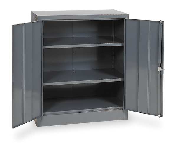 24 ga. ga. Steel Storage Cabinet, 36 in W, 42 in H, Stationary