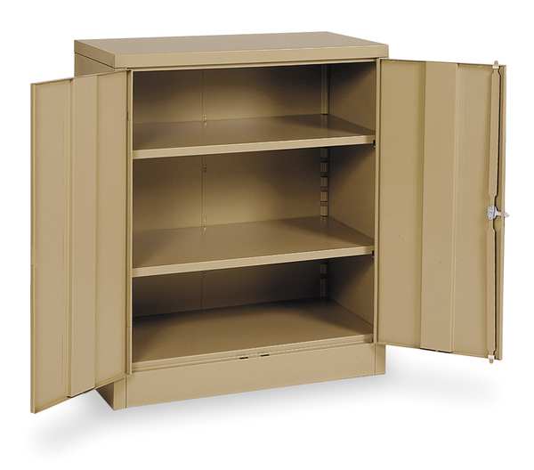 24 ga. ga. Steel Storage Cabinet, 36 in W, 42 in H, Stationary