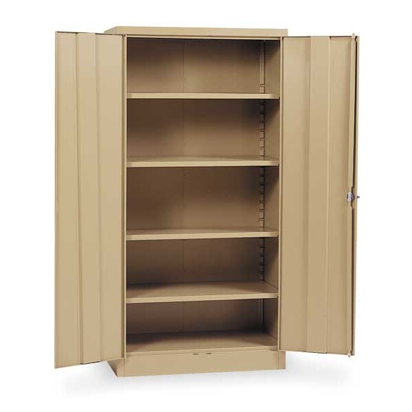 24 ga. ga. Steel Storage Cabinet, 36 in W, 72 in H, Stationary