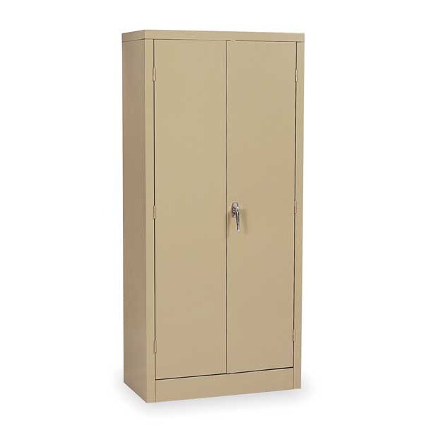 24 ga. ga. Steel Storage Cabinet, 36 in W, 72 in H, Stationary