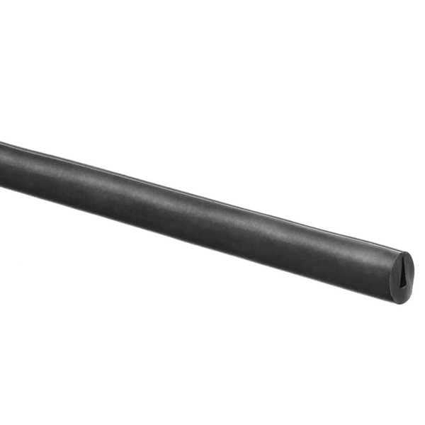 Rubber Edging, neoprene, 100 ft Length, Non-Adhesive Backing, 11/16 in Overall Width, Style: H