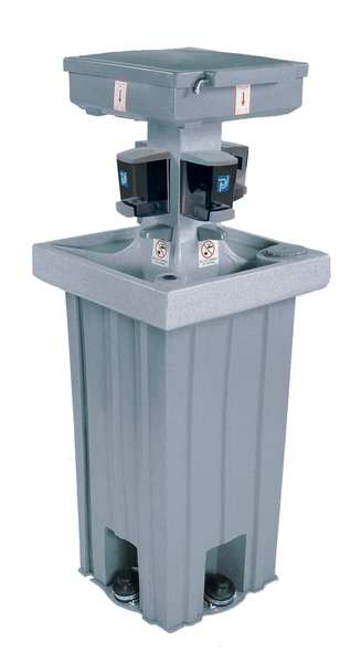 Floor Mount, Dark Granite, Portable Wash Station