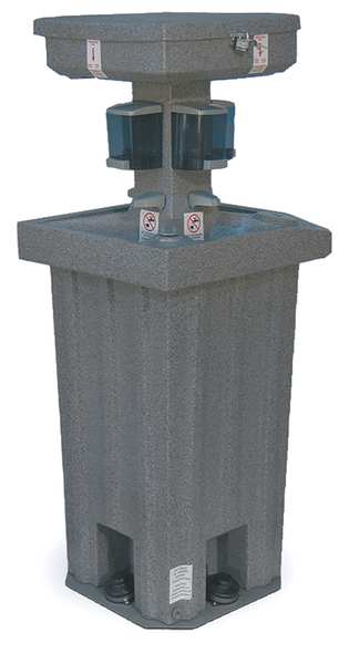 Floor Mount, Dark Granite, Portable Wash Station