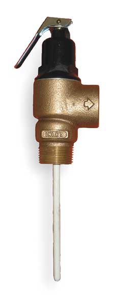 T and P Relief Valve, FNPT, 1-1/2 In Inlet