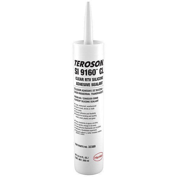 Industrial Grade Gasket Sealant, 10.15 oz, clear, Temp Range Up to 400 Degrees F