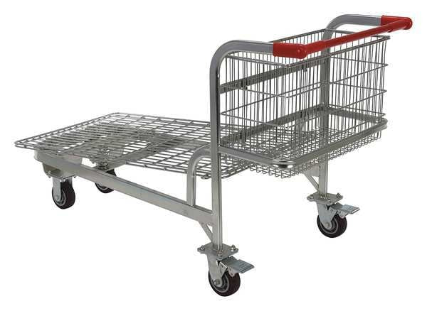 Wire-Sided Platform Truck, 59-1/4 In. L