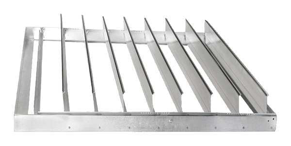 Backdraft Damper, Horizontal, 35-3/4Sq