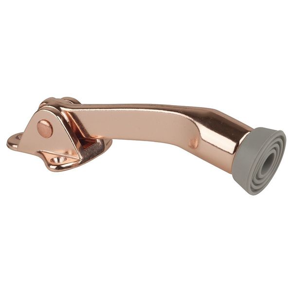Lever Door Holder, Satin Bronze, Cast Zinc
