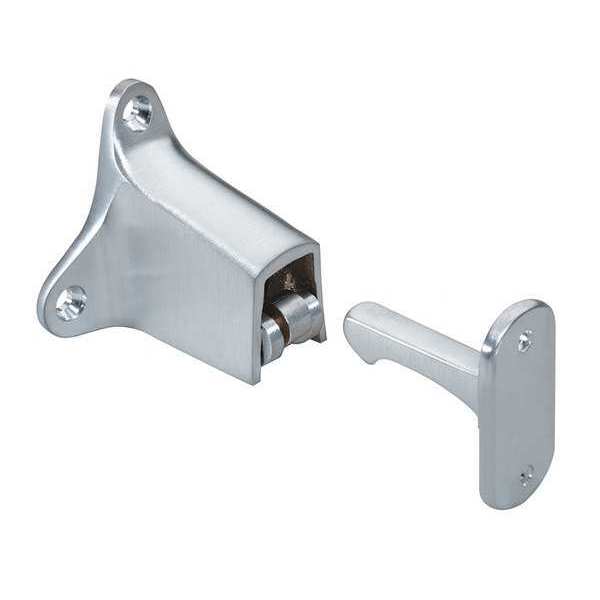 Door Stop, Wall-Mount, Satin Chrome