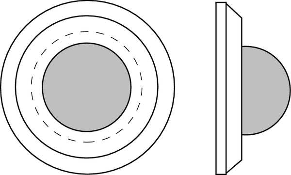 Convex Door Stop, DuraFlex