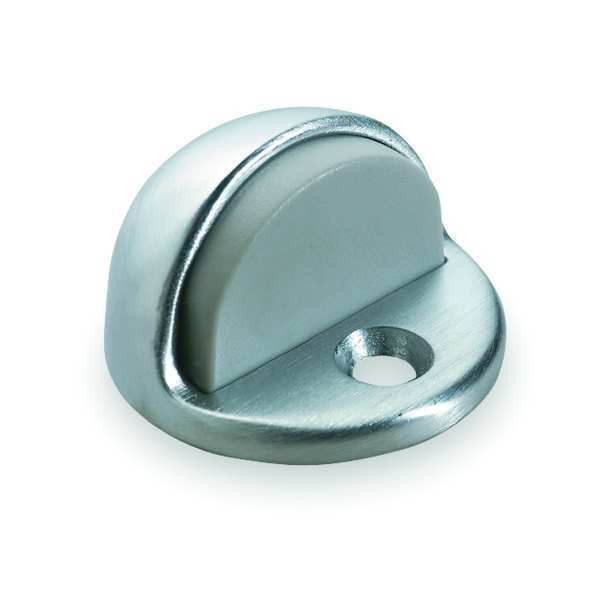 Dome Door Stop, Satin Chrome, 1-1/4