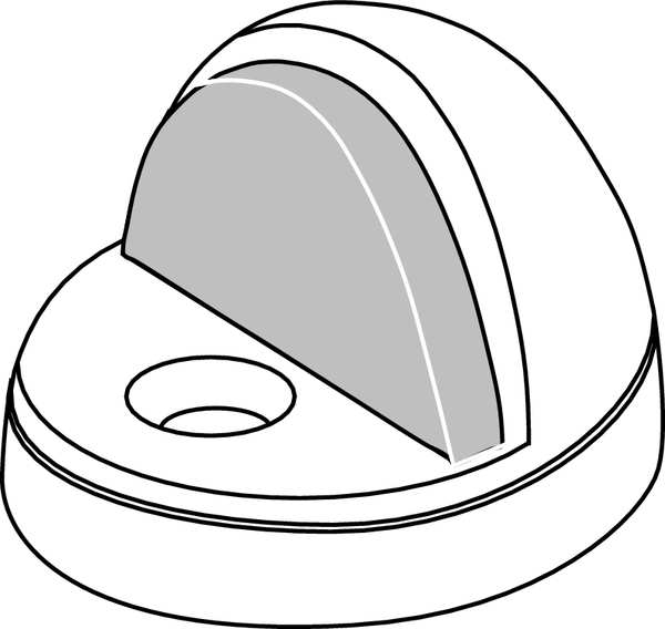 Dome Door Stop, Floor Mount