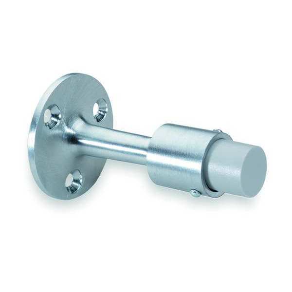 Rigid Door Stop, Cast Brass, Gray