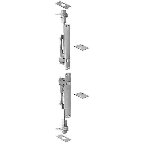Automatic Flush Bolt, Satin Chrome