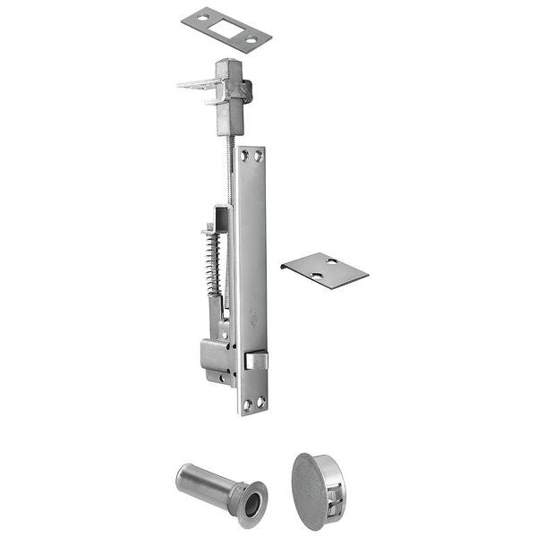 Automatic Flush Bolt, Satin Chrome
