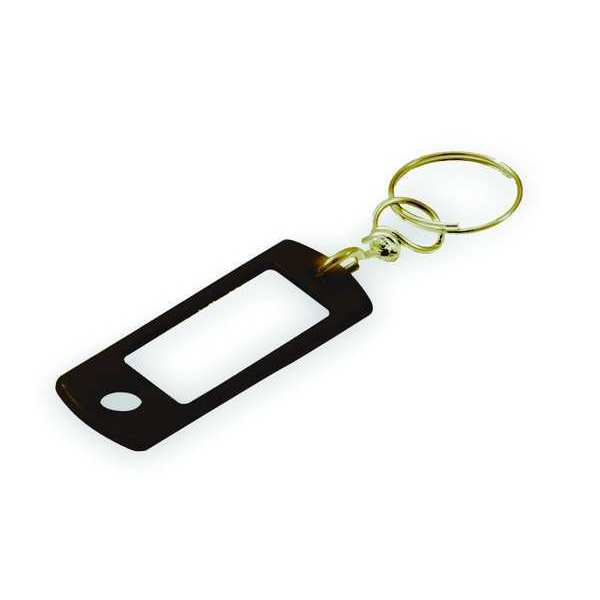 ID Tags with Swivel, Black, PK50