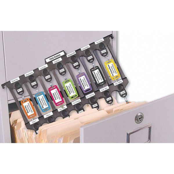 14 unit capacity File-A-Keyâ¢ base unit with 14 key snaps with rings