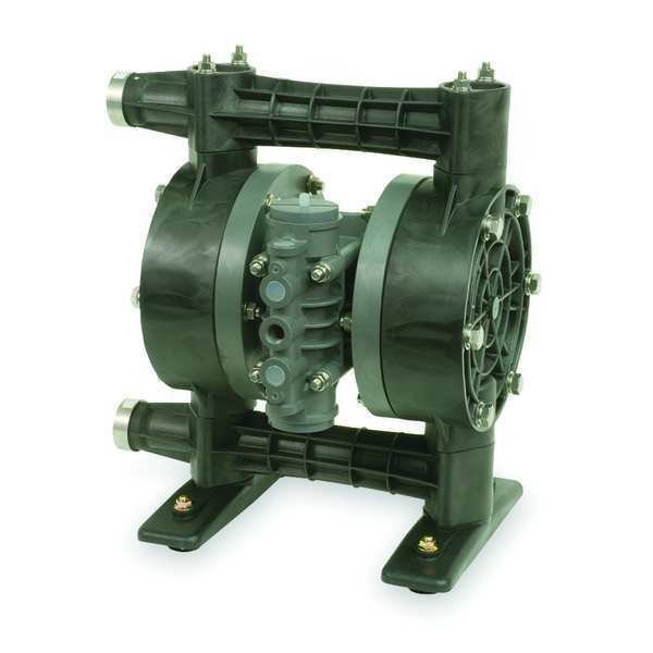 Double Diaphragm Pump, Kynar(R), Air Operated, Santoprene, 49 GPM
