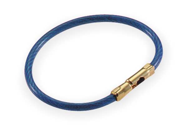 Key Ring, 1 5/8 in Ring Size, Black