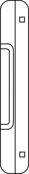 Door Latch Guard, Stainless Steel, 10