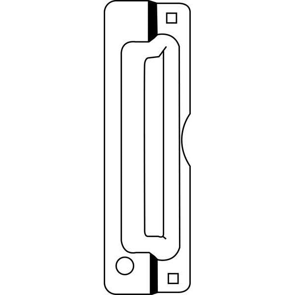 Door Latch Guard, Stainless Steel, 11