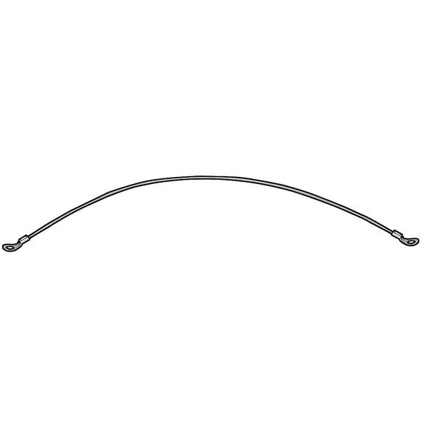 2 Terminals Lanyard, 12 in, 3/64 in Pin Dia., Stainless Steel, Nylon Coated, 5 PK