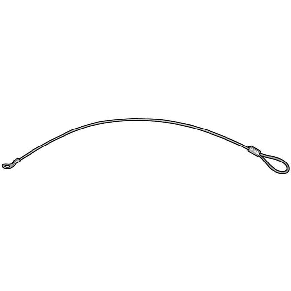 Terminal and Loop Lanyard, 12 in, 3/64 in Pin Dia., Galvanized steel, Nylon Coated, 10 PK