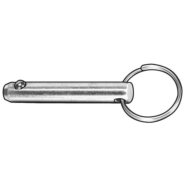 Ring Pin, Detent, 3/16x1 1/2 In, PK10