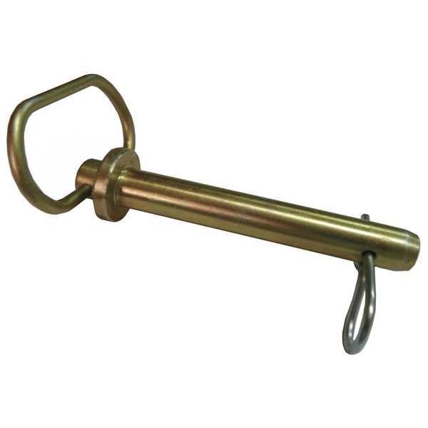 Hitch Pin, Std, Stl, Zinc, 3/4x7 L