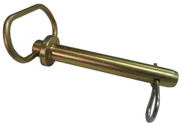 Hitch Pin, Std, Stl, Zinc, 1x5 3/4 L