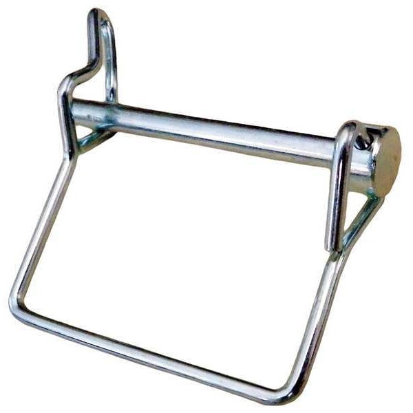 Safety Pin, Low Carbon Steel, Not Graded, Zinc Plated, 1/4 in Pin Dia, 2 1/2 in Usbl L, 3 in L, 5 PK