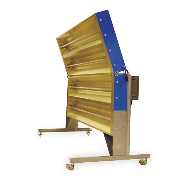 Electric Infrared Heater, Carted Unit, Steel, 16,382 BtuH, 240V AC