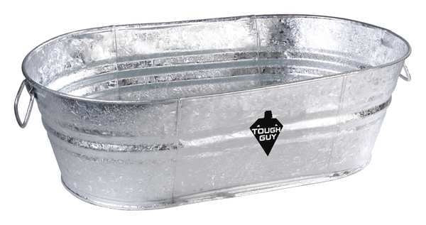 Utility Tub, 7-1/2 gal., Silver