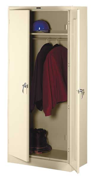 22 ga. Carbon Steel Storage Cabinet, 36 in W, 78 in H, Stationary