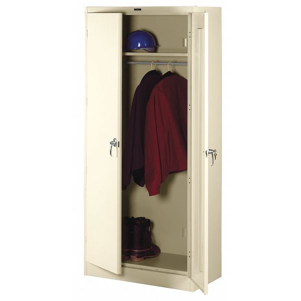 22 ga. Steel Storage Cabinet, 36 in W, 78 in H, Stationary