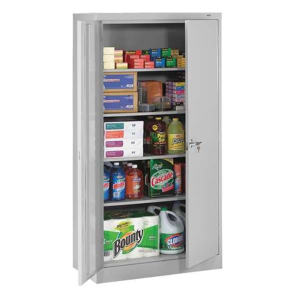 24 ga. Carbon Steel Storage Cabinet, 36 in W, 72 in H, Stationary