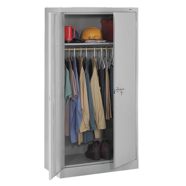 24 ga. ga. Steel Wardrobe Storage Cabinet, 36 in W, 72 in H