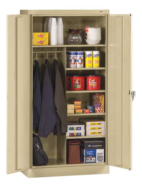 24 ga. Steel Storage Cabinet, 36 in W, 72 in H