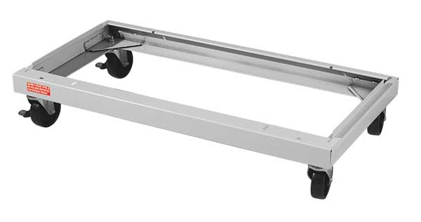 Caster Kit, 36 in W x 24 in D, Lt Gray