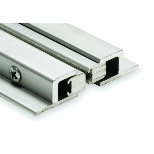 Double Door Weatherstrip, 7 ft, Gray