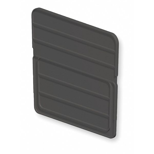 Plastic Divider, Black, 15 in L, 1/3 in W, 8 13/16 in H