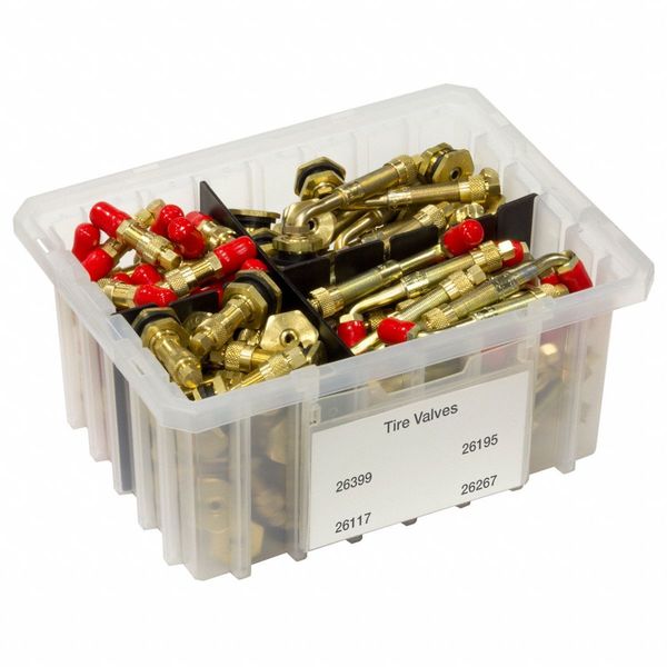 Plastic Label Holder, Clear, 4 3/4 in W