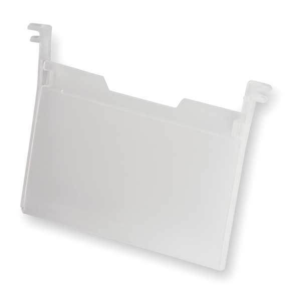 Plastic Label Holder, Clear, 4 3/4 in W