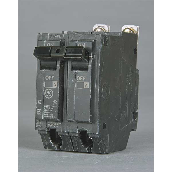 Miniature Circuit Breaker, 35 A, 120/240V AC, 2 Pole, Bolt On Mounting Style, THQB Series